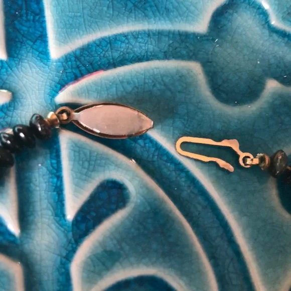 Multicolored Necklace Possibly Tourmaline Vintage Green Pink - Picture 7 of 12